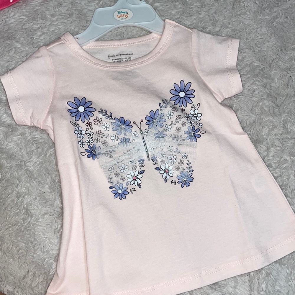 babygirl cute butterfly shirt